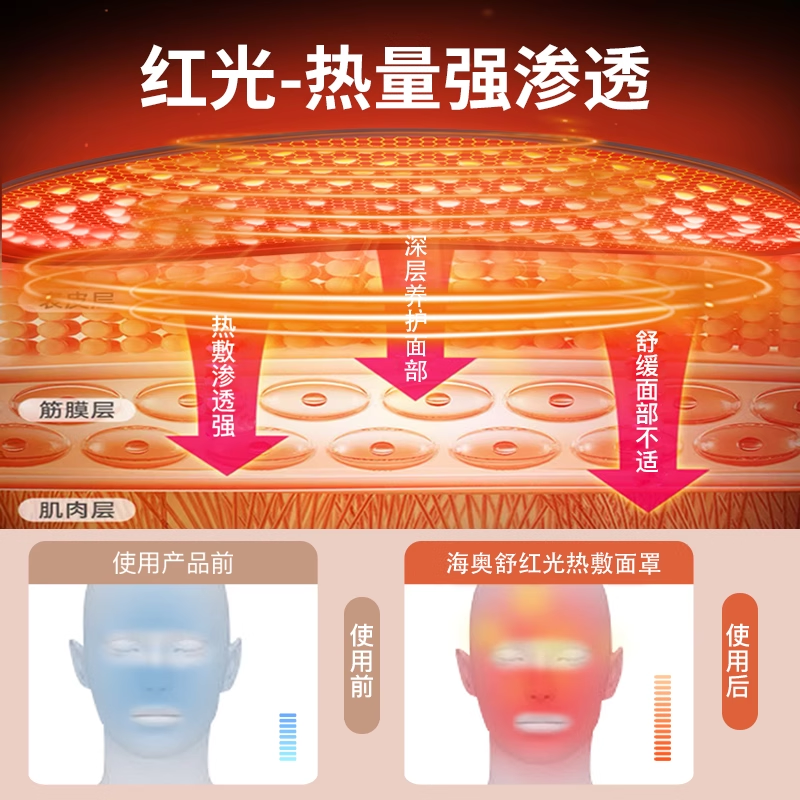 面瘫脸部按摩仪红光热敷理疗面罩面部加热训练恢复后遗症热敷神器,淘宝优惠券,粉丝福利购,淘宝优惠卷