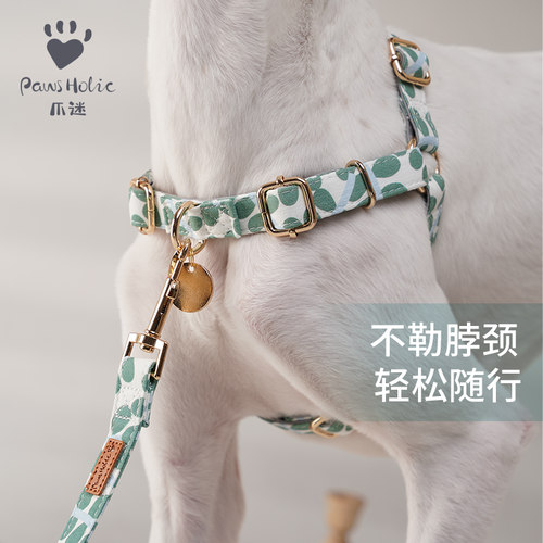 pawsholic爪迷狗狗胸背带防爆冲户外宠物牵狗牵引绳遛狗绳小型犬 - 图0