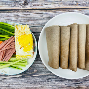 金面杖粗粮软煎饼荞麦大黄米山东手工杂粮低脂手抓卷饼不添加蔗糖