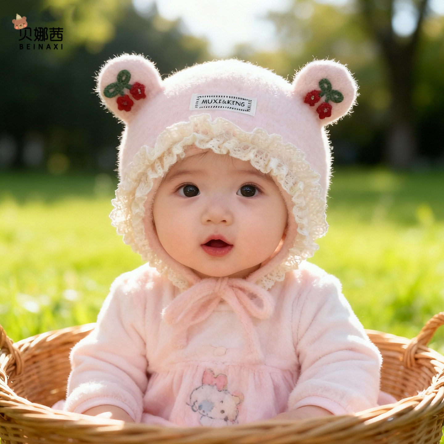 婴儿帽子秋冬季保暖宝宝女护耳帽婴幼儿针织帽洋气毛线帽加厚冬天,淘宝优惠券,粉丝福利购,淘宝优惠卷