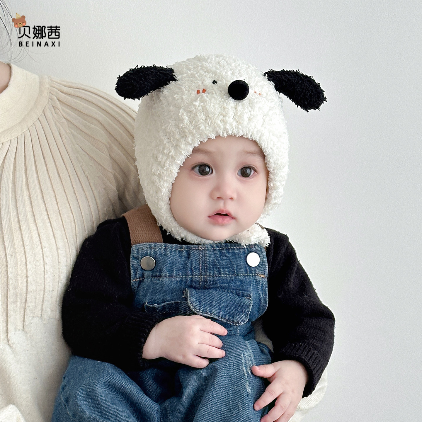 婴儿帽子秋冬季宝宝男保暖护耳帽婴幼儿可爱女外出加厚针织帽冬天,淘宝优惠券,粉丝福利购,淘宝优惠卷