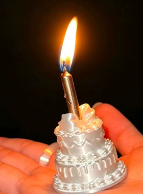 【蛋糕戒指蜡烛】拍照道具氛围感出片神器送闺蜜朋友生日礼物装饰