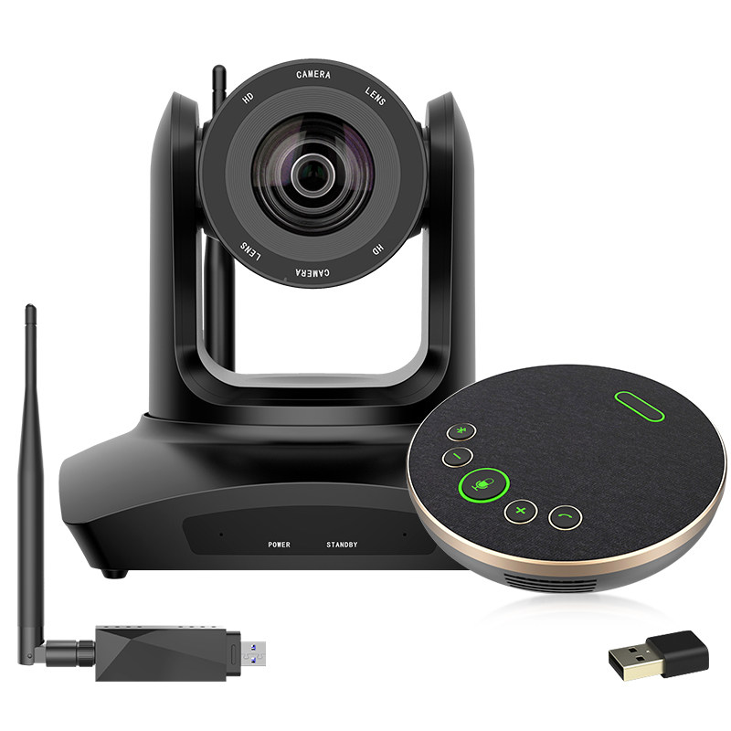 生华视通视频会议摄像头USB无线4K电脑直播网课考研摄像机套装全向麦克风拾音器腾讯会议钉钉淘宝抖音直播