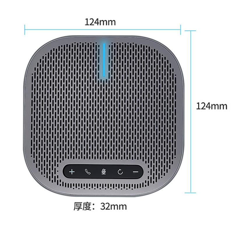 生华视通SH-M300B 视频会议全向麦克风6米半径收音USB 蓝牙 2.4G无线会议麦克风电话会议系统设备 桌面扬声器 - 图3