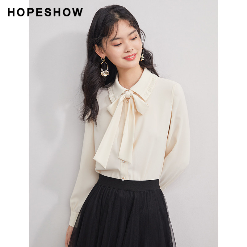 红袖outlets hopeshow2021气质衬衫 红袖outlets店衬衫