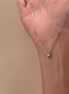冷淡风小银豆项链女款2025新款