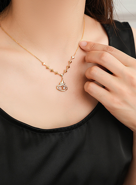 堤喜925银纯银蛇骨链女耳环