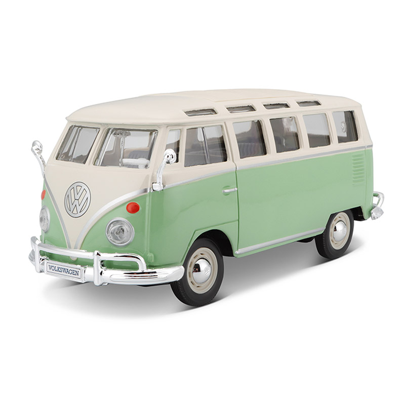 美驰图合金车仿真玩具小汽车大众巴士T1车模收藏模型摆件生日礼物 - 图0