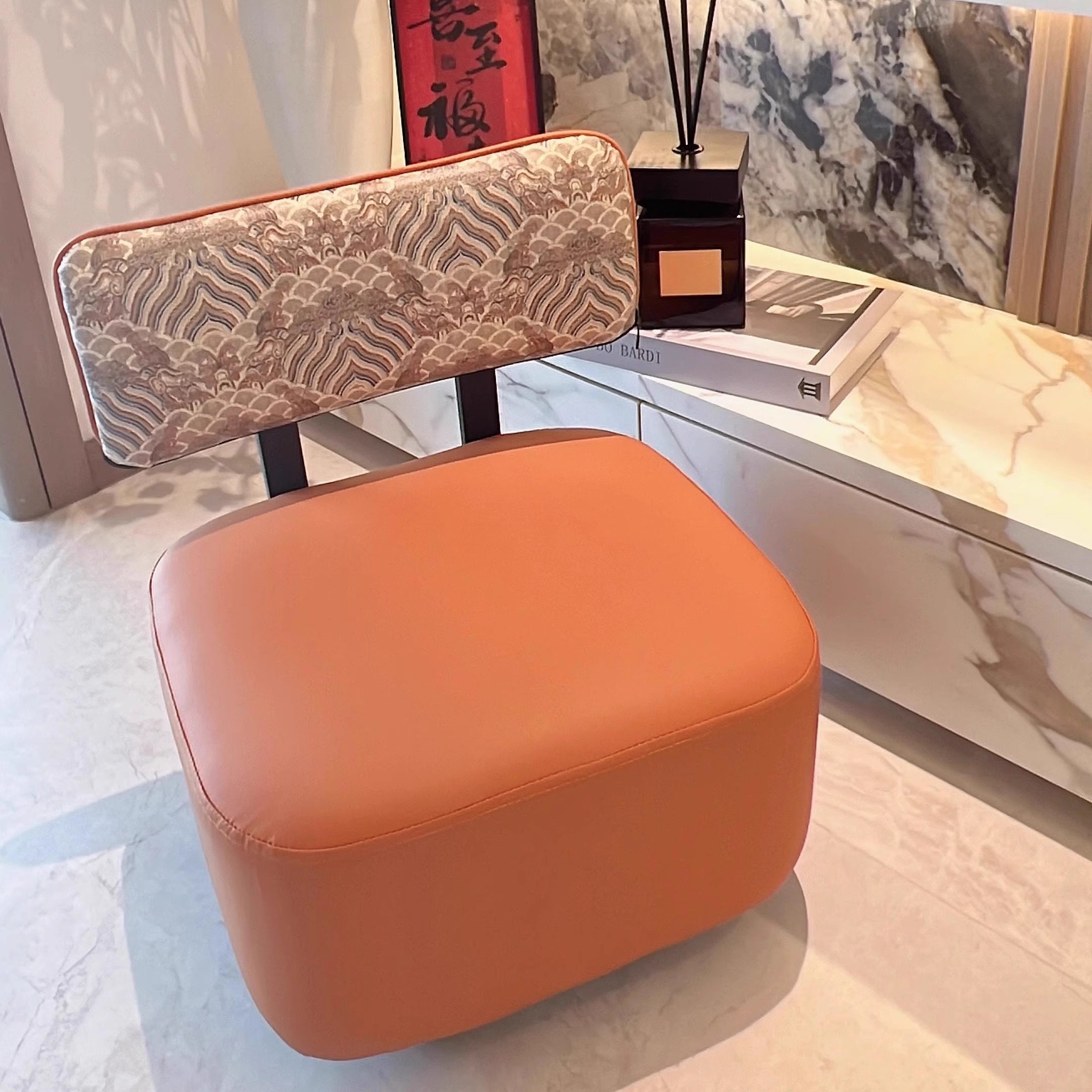 生态皮万向轮小凳子滑轮凳靠背客厅沙发茶几凳换鞋凳门口玄关家用,淘宝优惠券,粉丝福利购,淘宝优惠卷