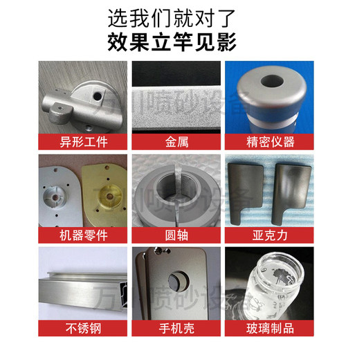 自动喷砂机平面输送式打沙机木板压铸铝件五金除锈翻新喷沙机设备 - 图1