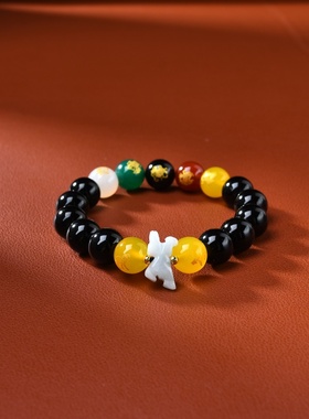 属马吉祥佩戴物淘运灵阁五岳四神喜合吉祥宏手链男女2026年生肖马