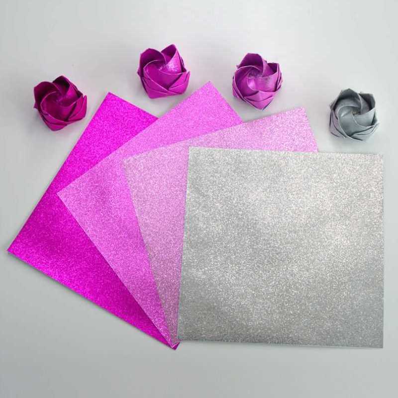 川崎玫瑰折纸正方彩纸diy材料包手工制作花束礼盒情人节礼物专用