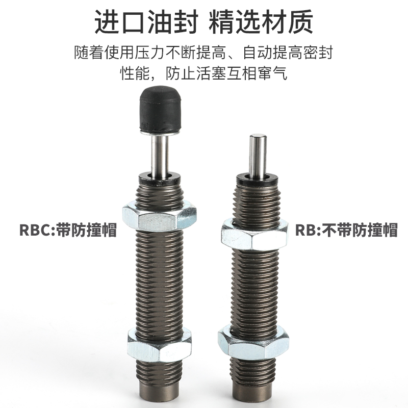 RB0806油压缓冲器RBC0805 1006 1007 1412气缸阻力器阻尼器吸震器-图2