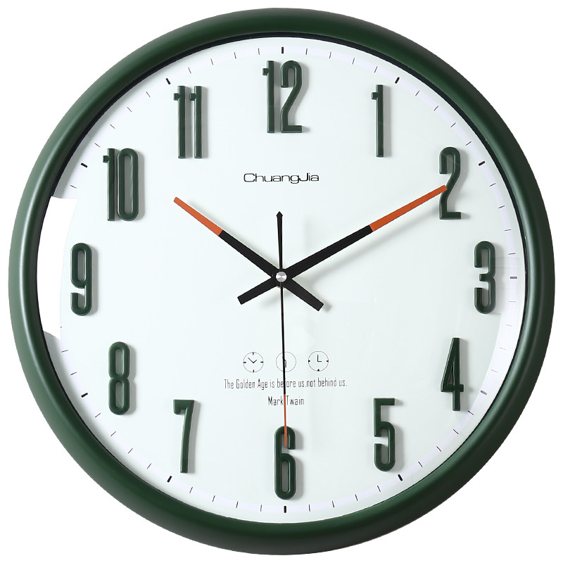 简约免打孔新款家用客厅高档挂钟 尊奈尔挂钟