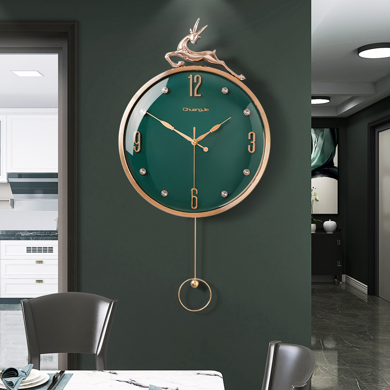 现代轻奢大气2023简约家用客厅挂钟 尊奈尔挂钟