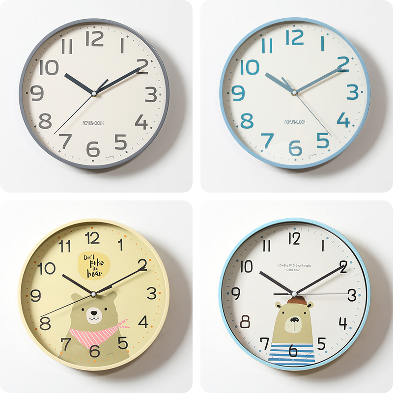 静音儿童房卧室卡通客厅家用挂钟 尊奈尔挂钟
