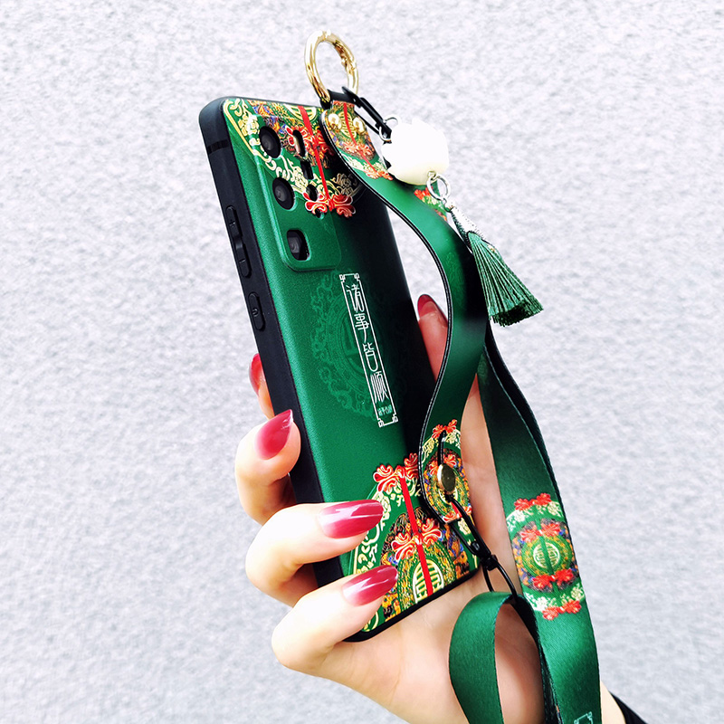 适用于华为畅享80手机壳畅享70硅胶软畅享60/50新款Hi畅享60磨砂畅想50Plus中国风畅享20Pro麦芒斜挎绳麦芒30 - 图1