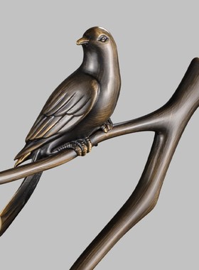 全铜柿柿a如意家居客厅玄关电视柜装饰品办公室桌面轻奢摆件