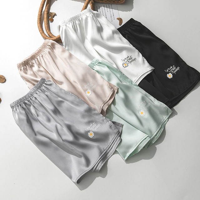 安全裤夏薄款防走光冰丝绸宽松短裤 兰姊打底裤