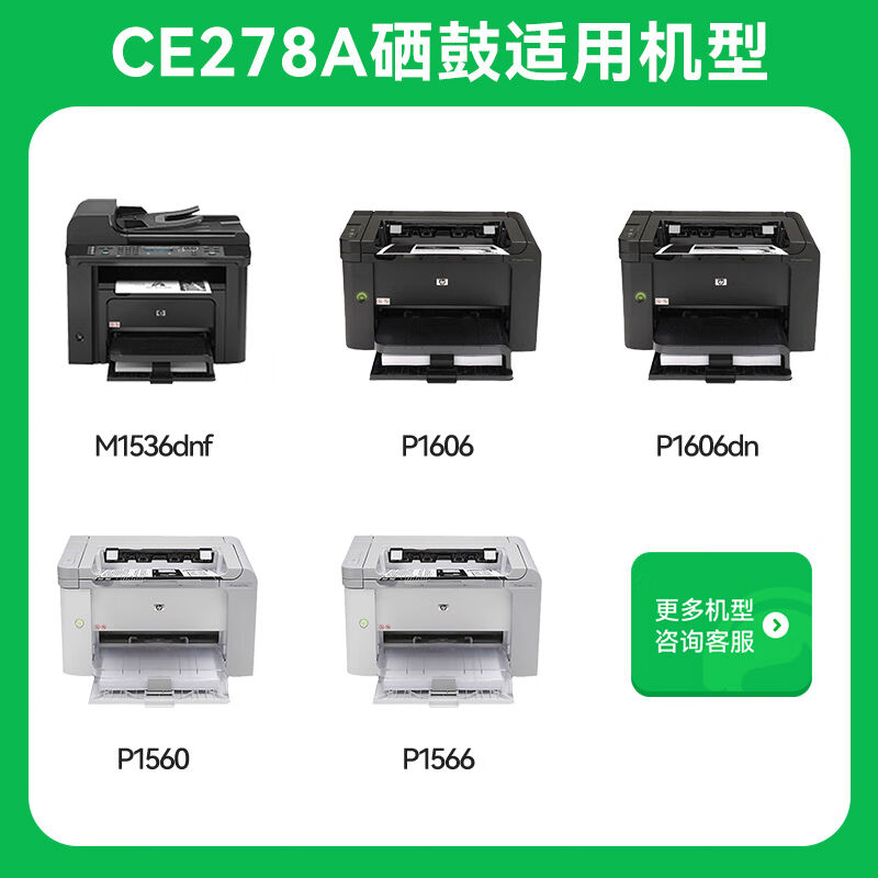 才进适用惠普M1536dnf硒鼓hp78ACE278AP1606打印机墨盒P1566hp153-图1