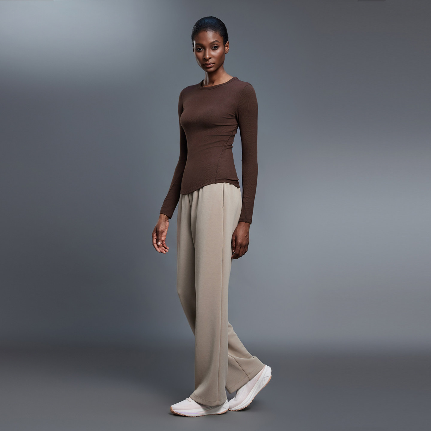 KUD秋季新款运动长袖T恤女薄款速干透气跑步圆领弹力健身训练上衣,淘宝优惠券,粉丝福利购,淘宝优惠卷