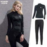 Wonderocean Diving Clothing Женская расщепление серфинга длиннонословленное длиннонословие с длинными -на солнце для солнцезащитного солнцеза