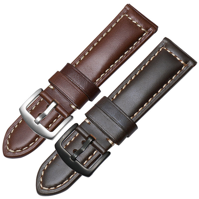 沛纳海美度阿玛尼天王男手工表链 古潮配件