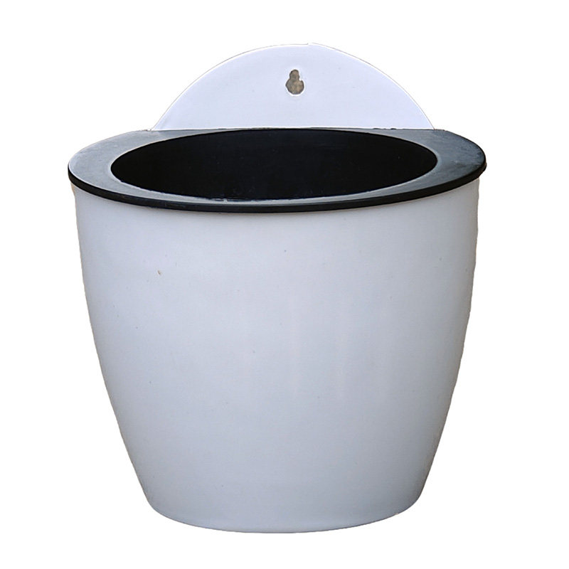 白色懒人壁挂花盆加厚双层套盆多肉绿萝盆栽阳台环保悬挂室内简约,淘宝优惠券,粉丝福利购,淘宝优惠卷