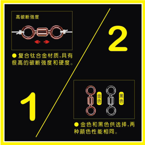 仓吉蓝袋8字环转环连接器超强力快速八字环钓鱼渔具用品小配件 - 图2