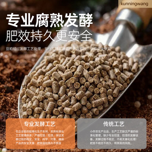 发酵豆粕有机肥料颗粒植物盆栽花卉果树蔬菜种菜专用通用缓释农家 - 图2