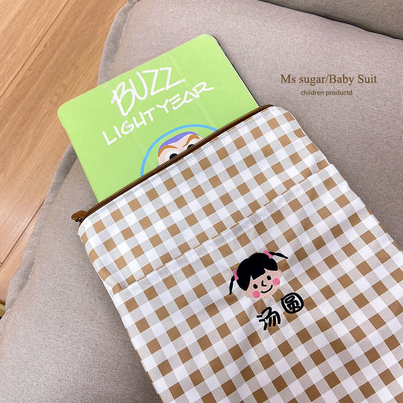 韩国刺绣定制名字防水旅行化妆包大容量拉链包ipad平板收纳袋礼物,淘宝优惠券,粉丝福利购,淘宝优惠卷