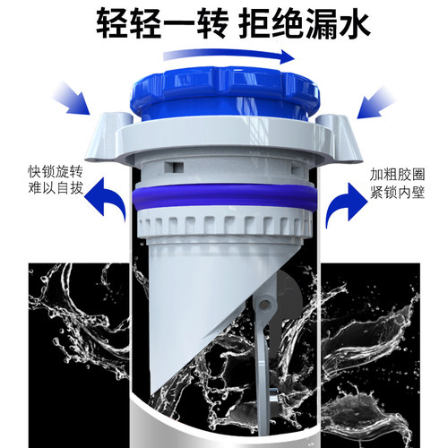 盖帝虎厨房排水三通多通止逆阀防臭防反水卫生间排水阳台排水三通 - 图0