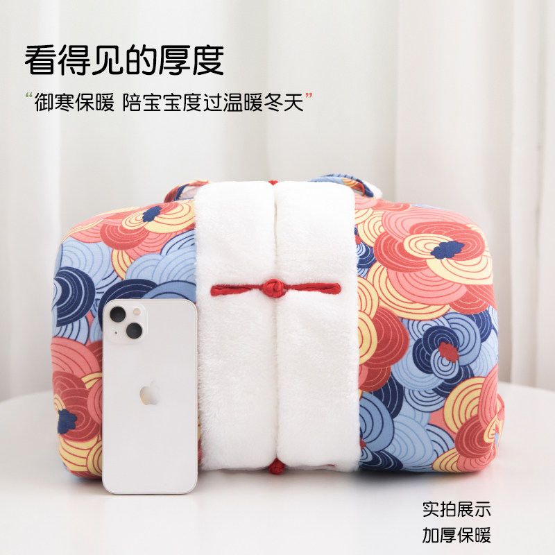 婴儿披风斗篷宝宝防风衣春秋冬季外出加绒抱被男女童拜年喜庆外套,淘宝优惠券,粉丝福利购,淘宝优惠卷