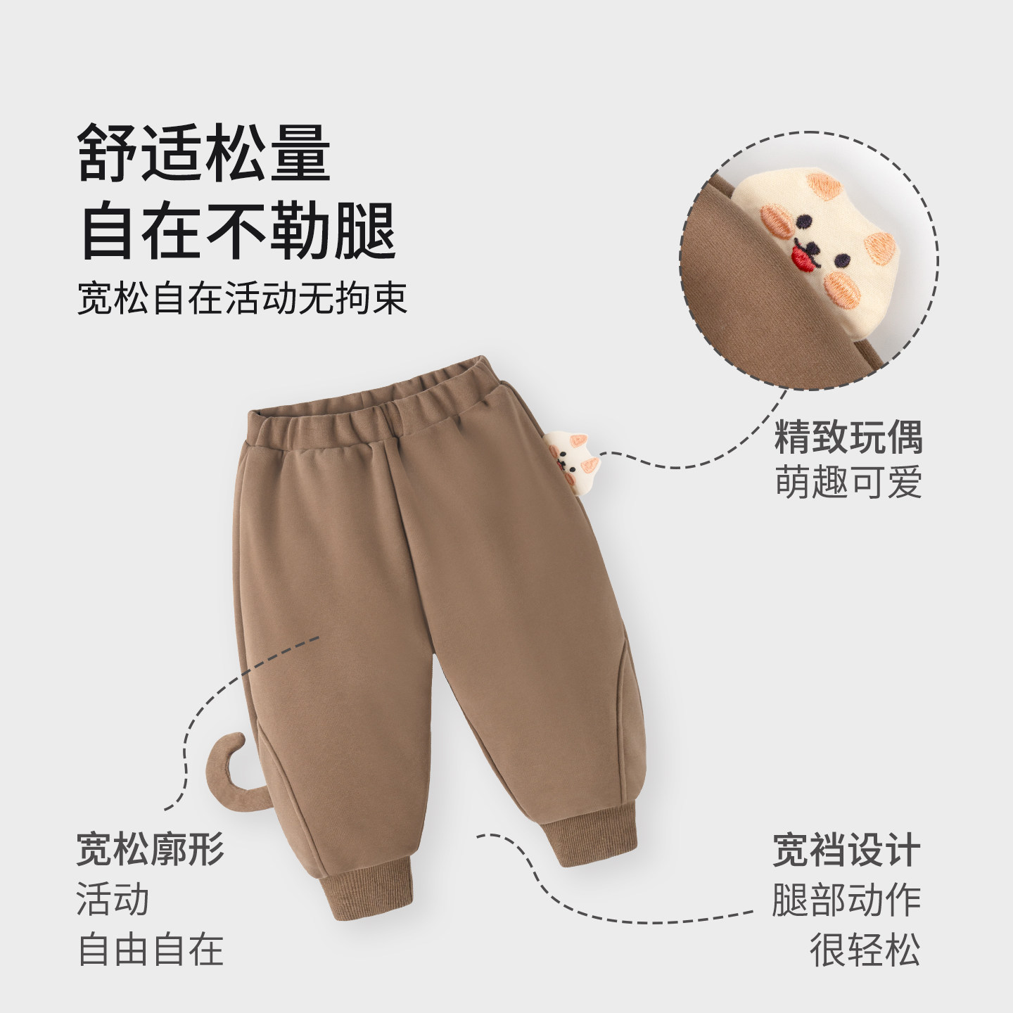 【恒温棉】宝宝夹棉卫裤秋冬季加厚保暖外穿可爱婴儿裤子儿童冬装,淘宝优惠券,粉丝福利购,淘宝优惠卷