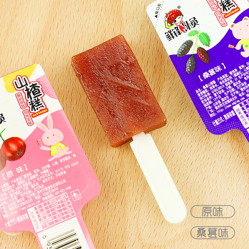 乐享熊山楂糕500g小包装儿童棒棒糖 乐享熊山楂类制品
