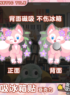 玲娜贝尔亚克力透明冰箱磁贴
