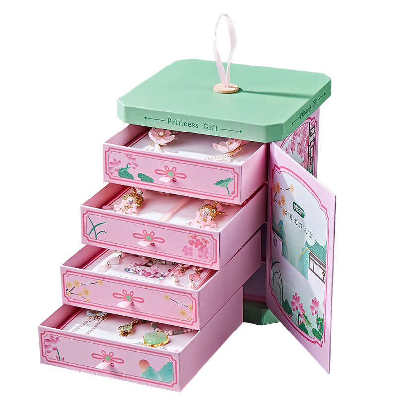 【所有女生直播间】小伶玩具儿童古风发饰礼盒女童高级感圣诞礼物 - 图0