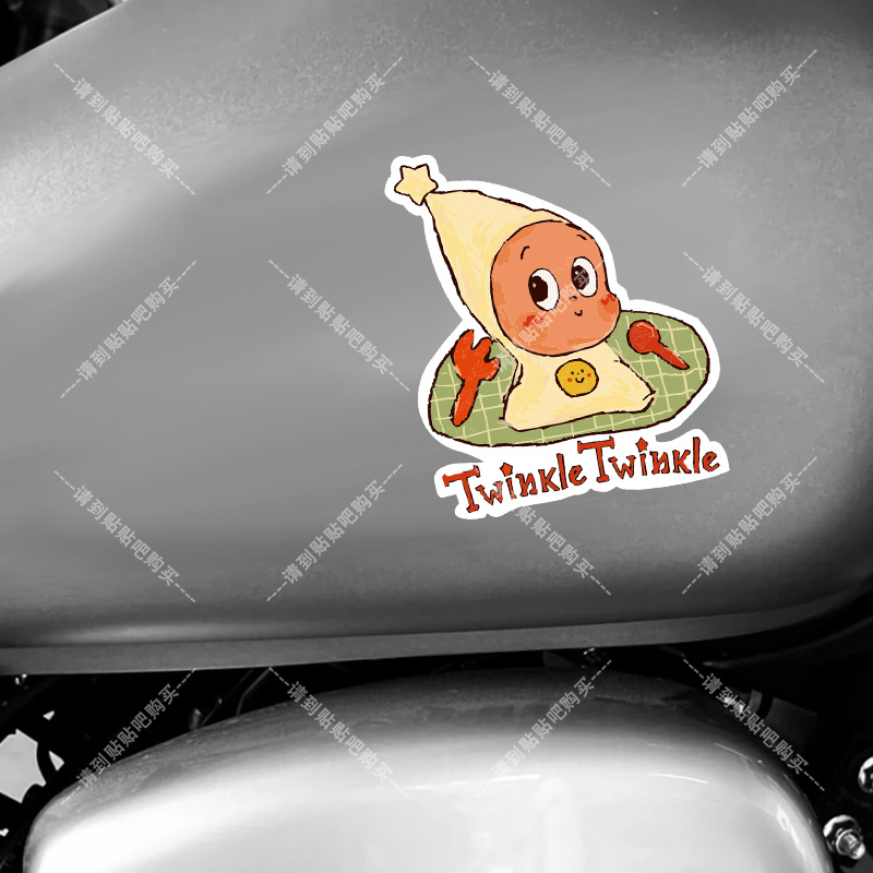 卡通 TwinkleTwinkle星星人车贴创意电动车汽车贴纸车身装饰贴纸 - 图2