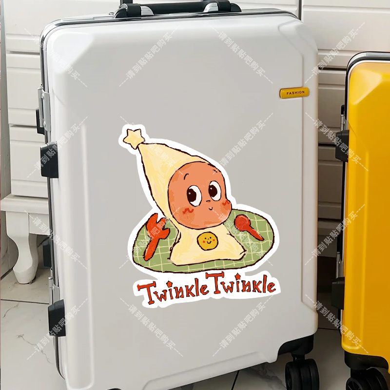 卡通 TwinkleTwinkle星星人车贴创意电动车汽车贴纸车身装饰贴纸 - 图3