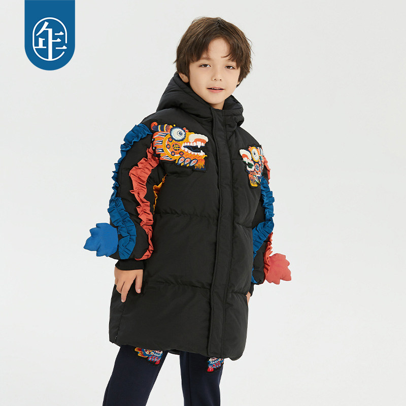 年衣儿童羽绒服中长款加厚冬季新款男女童中式国风连帽款外套保暖,淘宝优惠券,粉丝福利购,淘宝优惠卷
