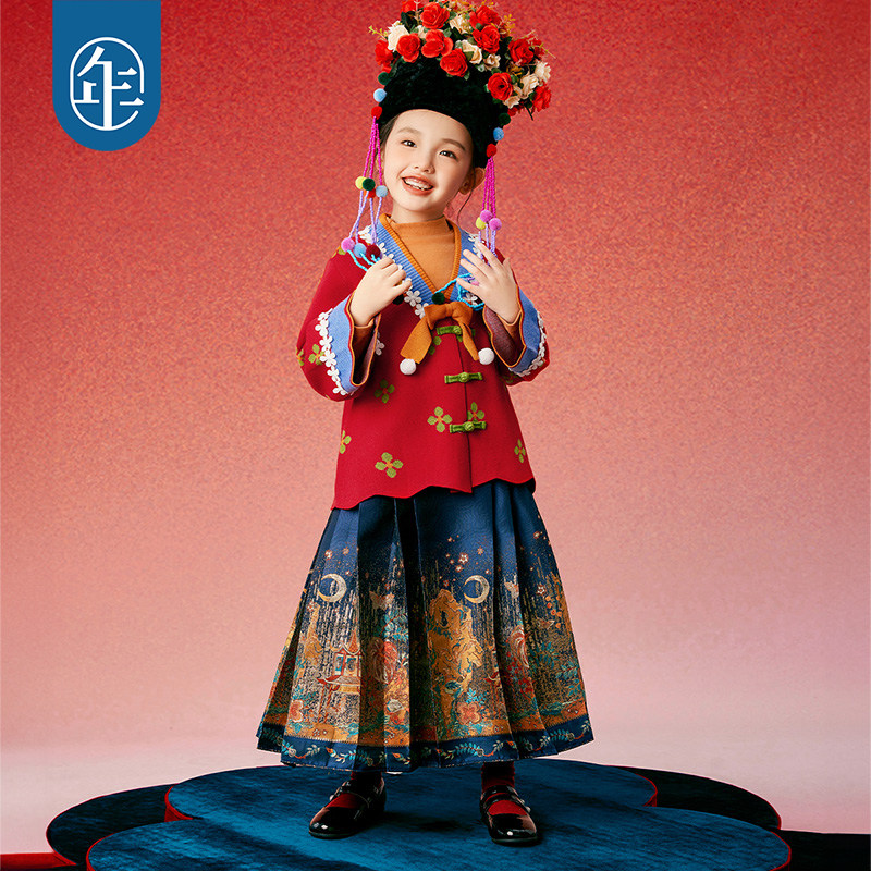 年衣童装女童马面裙半身裙秋冬新款古装儿童汉服唐装中式公主裙子,淘宝优惠券,粉丝福利购,淘宝优惠卷