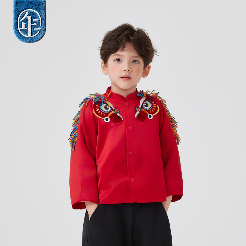 年衣童装儿童加绒唐装外套男童女童秋冬新款新中式国风衣服拜年服,淘宝优惠券,粉丝福利购,淘宝优惠卷