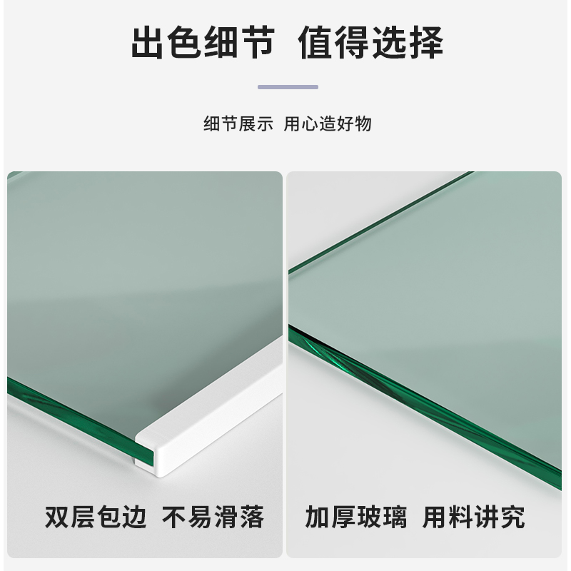 海信冰箱内玻璃隔板层配件冷藏冷冻钢化玻璃隔层挂架分层冰柜通用-图1