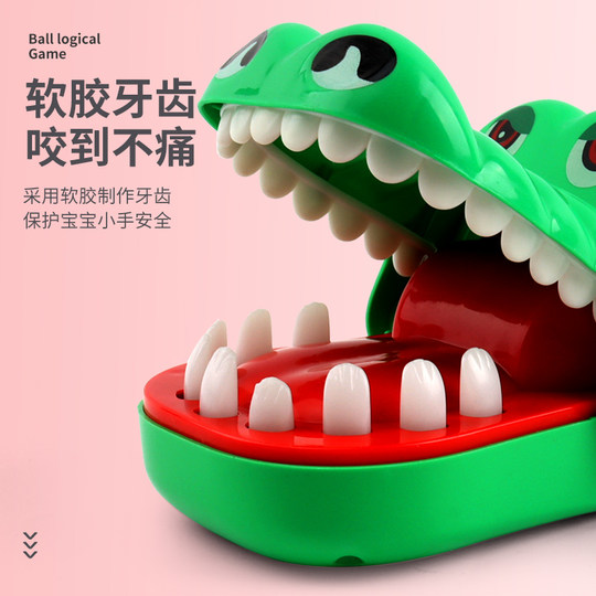 Soft glue crocodile teeth extraction parent-child toys for children to relieve stress