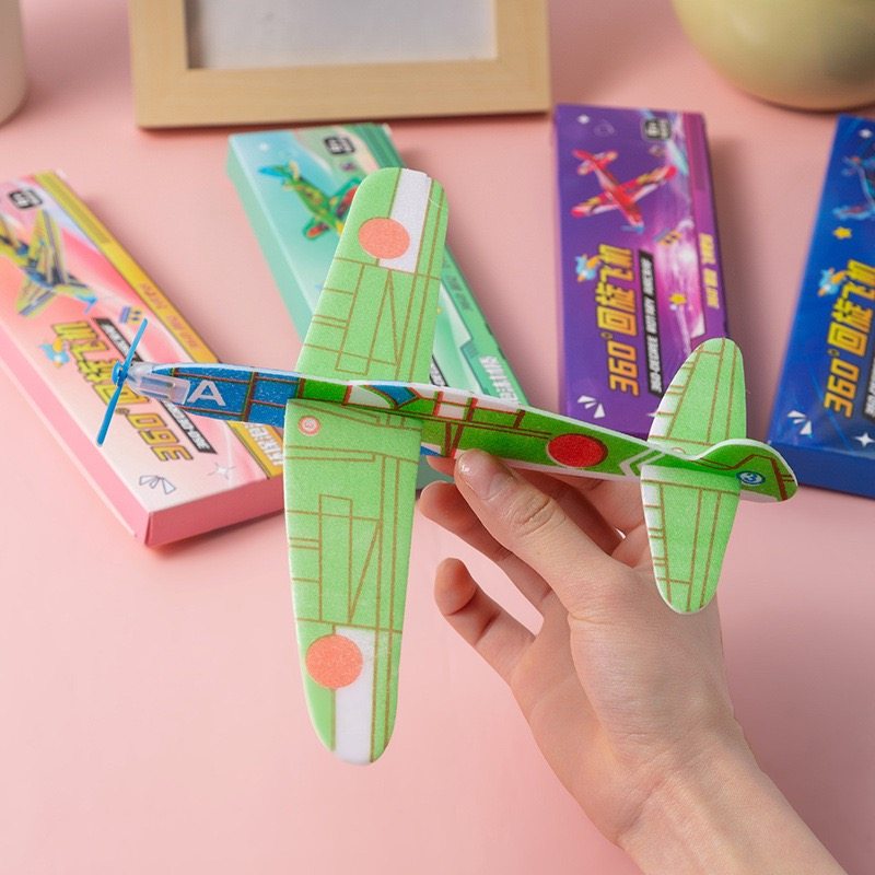 创意儿童玩具小礼品模型拼装魔术回旋飞机 泡沫纸飞机地推礼品,淘宝优惠券,粉丝福利购,淘宝优惠卷