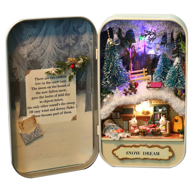 Diy小屋|智趣屋手工拼装微缩男友惊喜圣诞节手作女孩闺蜜生日礼物,淘宝优惠券,粉丝福利购,淘宝优惠卷