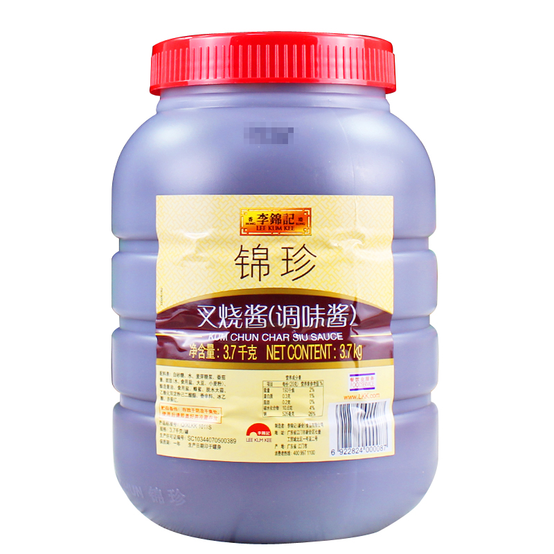 李锦记锦珍叉烧酱3.7kg商用大桶装腌制脆皮鸡翅酱排骨蜜汁牛排酱 - 图3