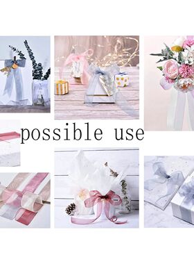 10 Yards/lot Sheer Chiffon Ribbon Organza Satin Ribbons for