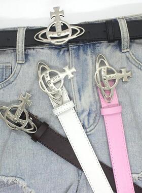 Queen Dowager's Classic Saturn Belt Buckle男女腰带