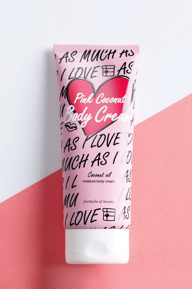 粉椰子女夏清爽女士滋润香味身体乳 美丽艾拉身体乳/霜